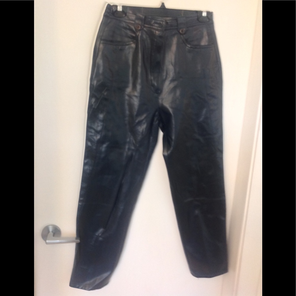 2/$30 IONA BOUTIQUE 11 (10/11FIT) Genuine navy leather pants